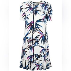 EMILIO PUCCI Tiered Short Sleeve Dress Size 8 NWT (FLAWED)
